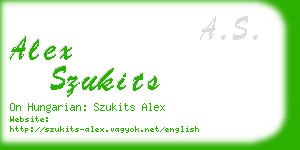 alex szukits business card